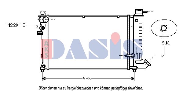 AKS DASIS Radiators, Motora dzesēšanas sistēma 160830N